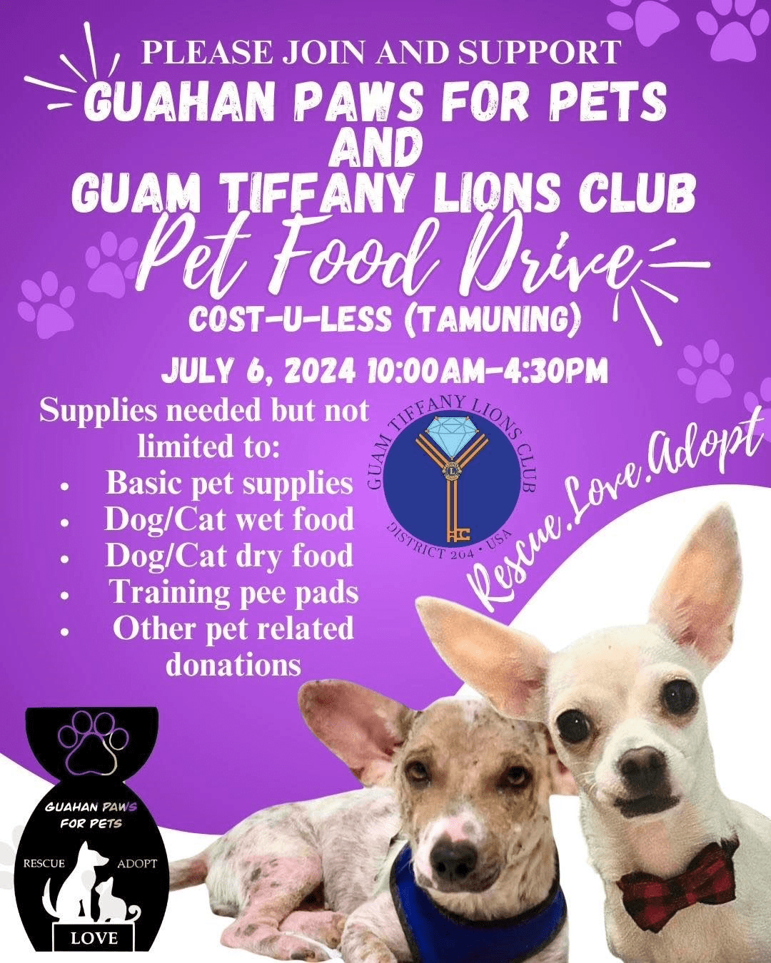 Pet Food Drive The Guam Guide